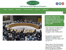 Tablet Screenshot of forum-asia.org